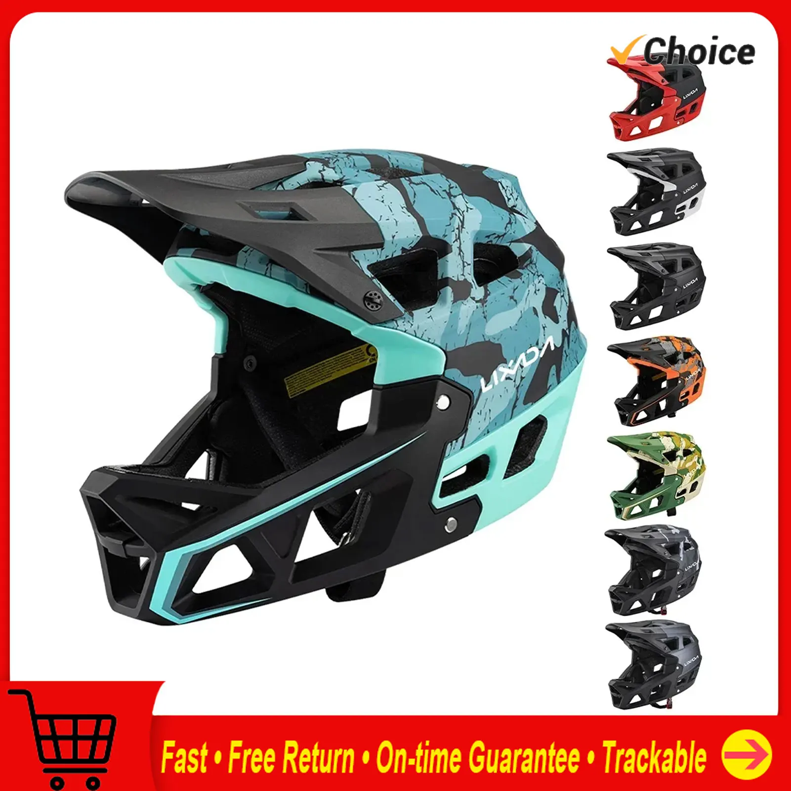Mountain Biking Helmet Full Face - Attrezzatura da ciclismo di sicurezza per