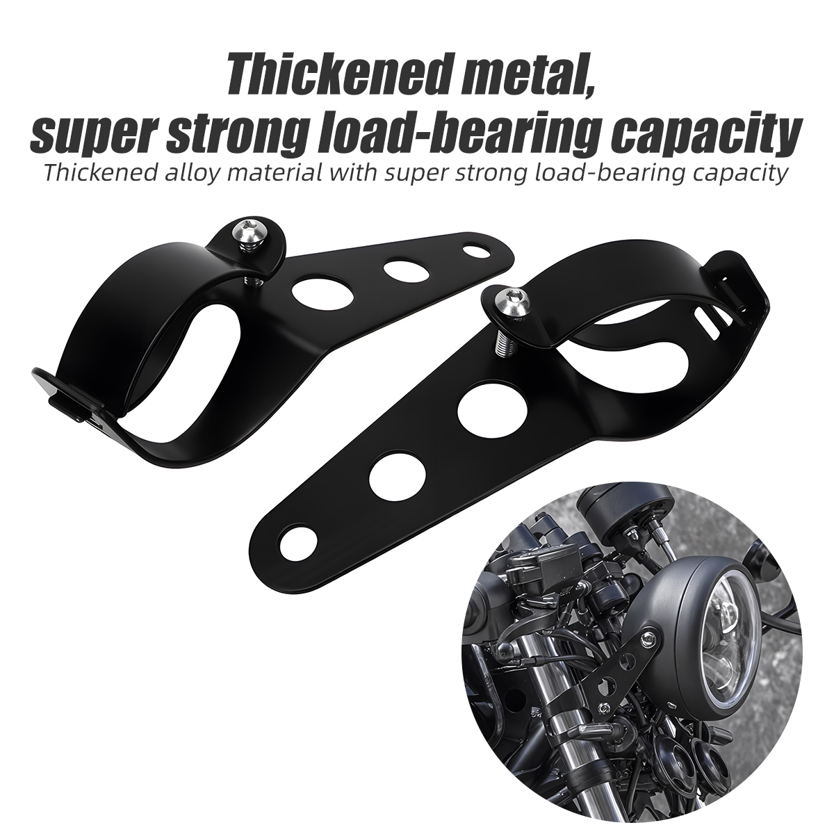 Mountain Biking Denver - Supporto Universale per Faro Moto 28-36mm