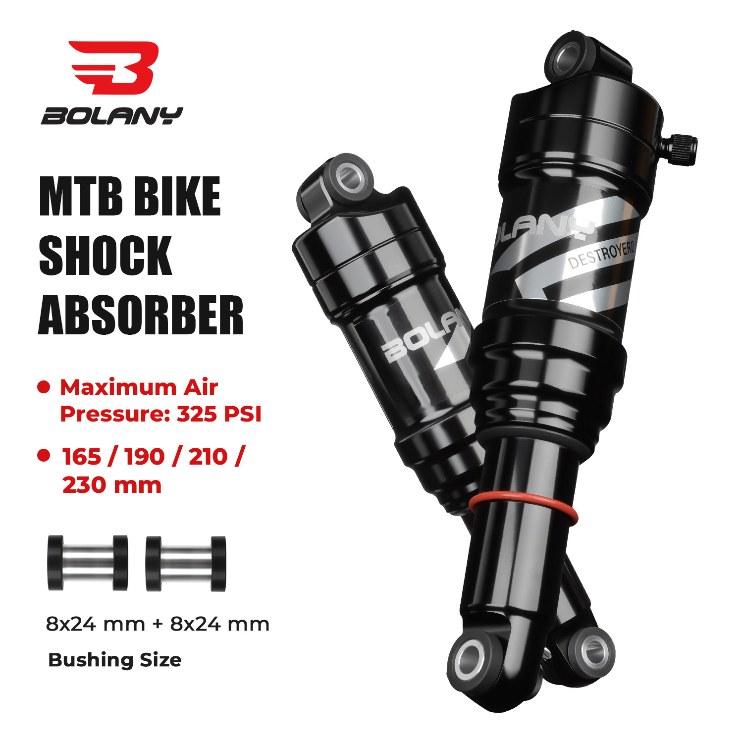 Mountain Biking Trails - Ammortizzatore Posteriore ad Aria BOLANY per