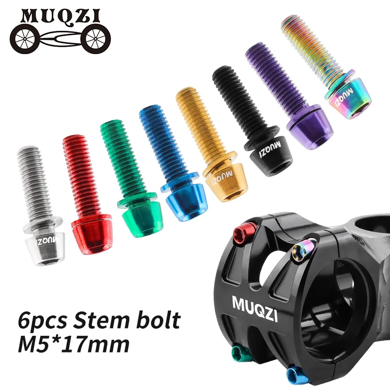 Handlebar Riser Stem - MUQZI 6pcs bulloni stelo M5x17mm vite