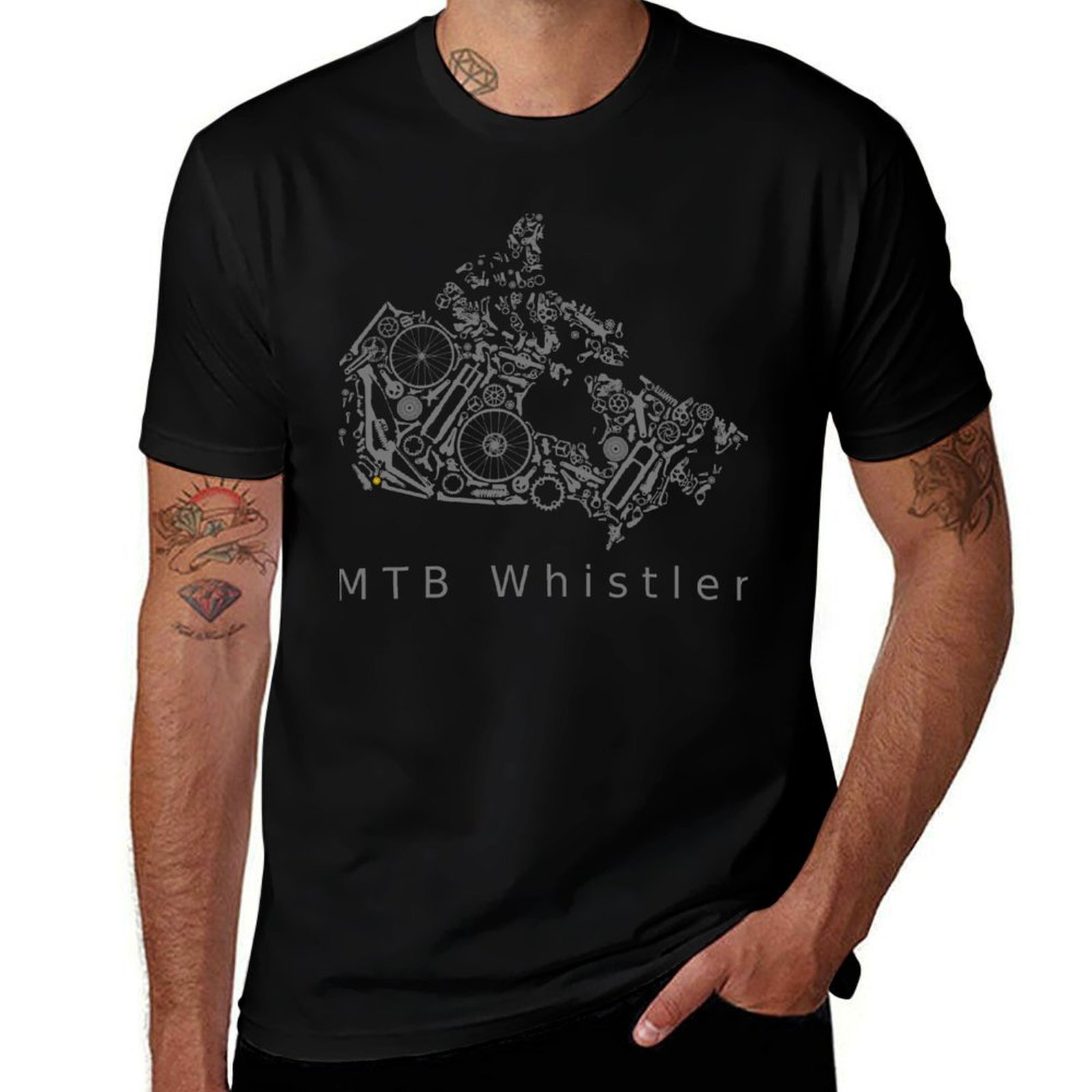 Mountain Biking Whistler - CANADA - MTB Whistler, T-Shirt da