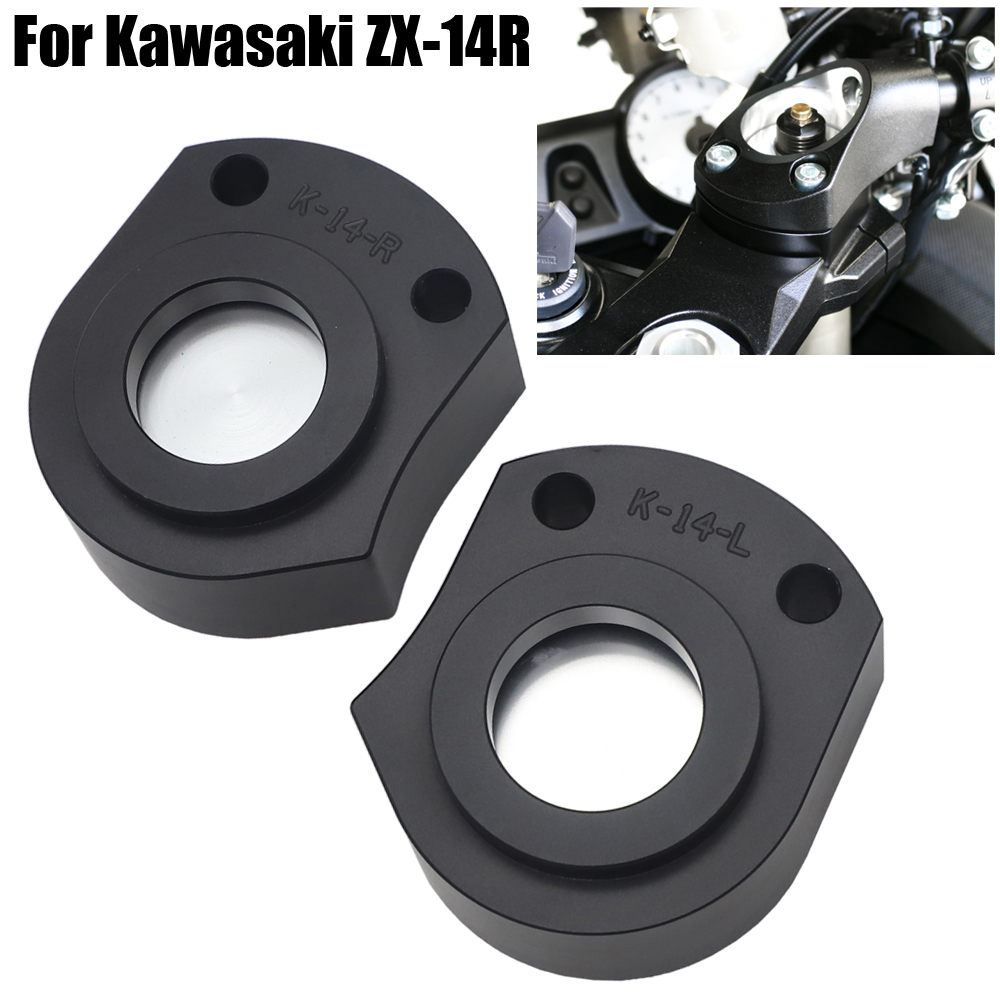 Handlebar Riser Stem - 2PCS ZX14R 2018 Moto Manubrio Manubrio