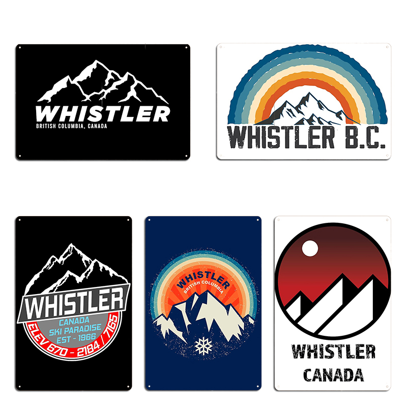Mountain Biking Whistler - Retro Ski Whistler BC Canada Sci