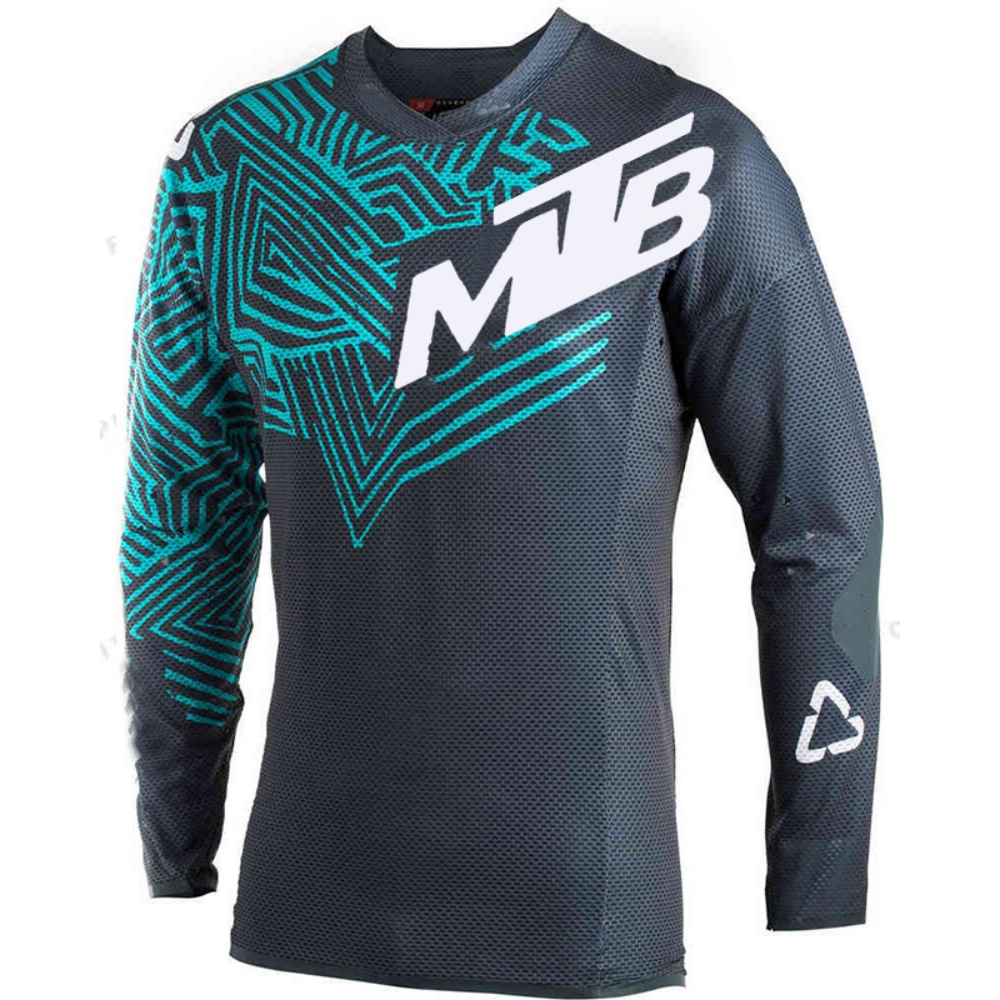 Mountain Biking Usa - Maglia a Maniche Lunghe per Ciclismo
