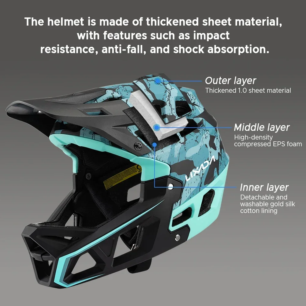 Attrezzatura da ciclismo di si - Mountain Biking Helmet Full Face recensione e prezzo