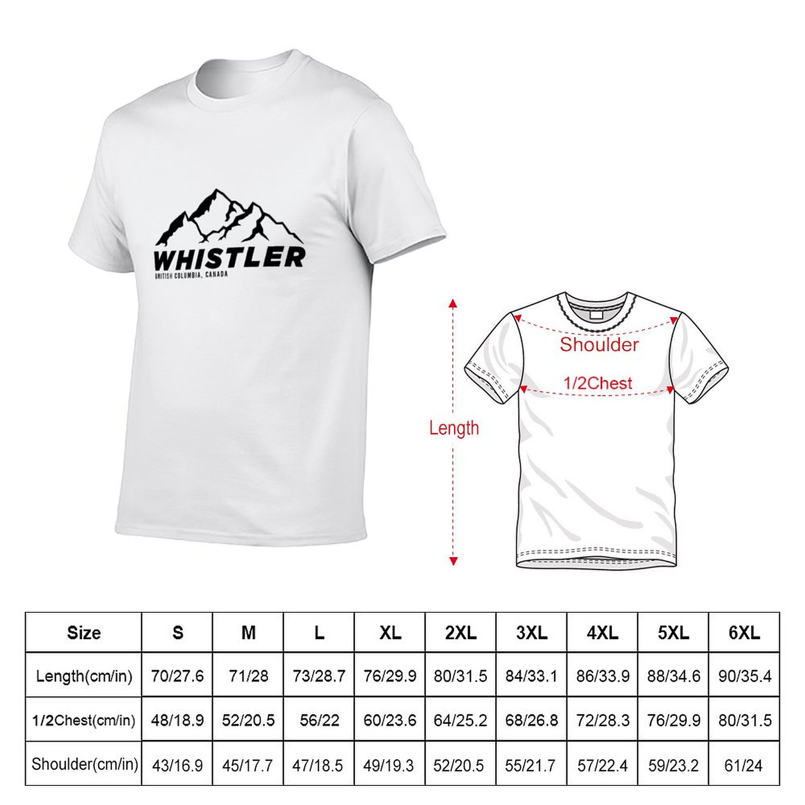 T-shirt Ski Whistler B.C Canad - Mountain Biking Whistler recensione e prezzo