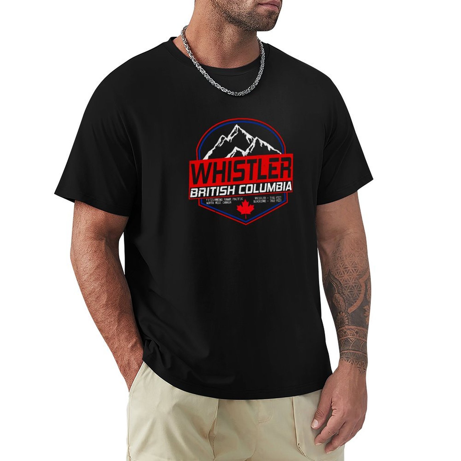 T-Shirt Retro Ski Whistler B.C - Mountain Biking Whistler recensione e prezzo